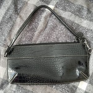 Black Wristlet embossed print